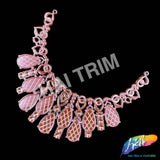 Metallic Color Plastic Resin Applique Neckpiece Base, NAS-018