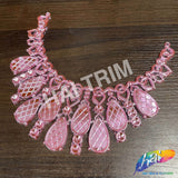 Metallic Color Plastic Resin Applique Neckpiece Base, NAS-018