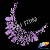 Metallic Color Plastic Resin Applique Neckpiece Base, NAS-018