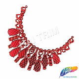 Metallic Color Plastic Resin Applique Neckpiece Base, NAS-018