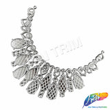 Metallic Color Plastic Resin Applique Neckpiece Base, NAS-018