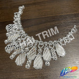 Metallic Color Plastic Resin Applique Neckpiece Base, NAS-018