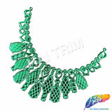 Metallic Color Plastic Resin Applique Neckpiece Base, NAS-018