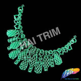 Metallic Color Plastic Resin Applique Neckpiece Base, NAS-018