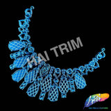 Metallic Color Plastic Resin Applique Neckpiece Base, NAS-018