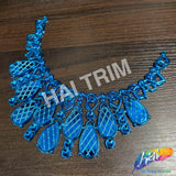 Metallic Color Plastic Resin Applique Neckpiece Base, NAS-018