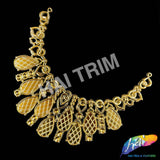 Metallic Color Plastic Resin Applique Neckpiece Base, NAS-018