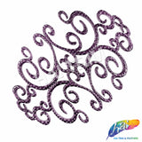 Metallic Color Motif Plastic Resin Applique, NAS-036