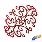 Metallic Color Motif Plastic Resin Applique, NAS-036