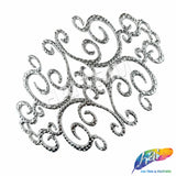 Metallic Color Motif Plastic Resin Applique, NAS-036