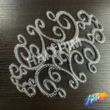 Metallic Color Motif Plastic Resin Applique, NAS-036