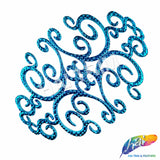 Metallic Color Motif Plastic Resin Applique, NAS-036
