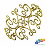 Metallic Color Motif Plastic Resin Applique, NAS-036