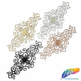 Metallic Plastic Resin Motif Applique, NAS-038