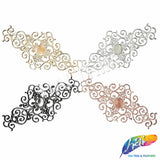 Metallic Plastic Resin Motif Applique, NAS-038