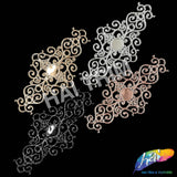Metallic Plastic Resin Motif Applique, NAS-038