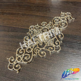 Metallic Plastic Resin Motif Applique, NAS-038