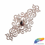 Metallic Plastic Resin Motif Applique, NAS-038