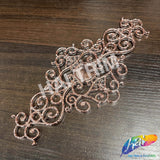 Metallic Plastic Resin Motif Applique, NAS-038