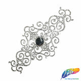 Metallic Plastic Resin Motif Applique, NAS-038