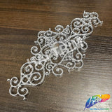 Metallic Plastic Resin Motif Applique, NAS-038