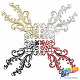 Metallic Plastic Resin Motif Applique, NAS-039