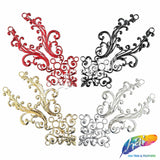 Metallic Plastic Resin Motif Applique, NAS-039