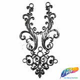 Metallic Plastic Resin Motif Applique, NAS-039