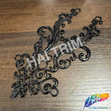 Metallic Plastic Resin Motif Applique, NAS-039
