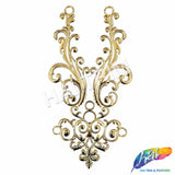Metallic Plastic Resin Motif Applique, NAS-039