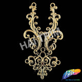 Metallic Plastic Resin Motif Applique, NAS-039