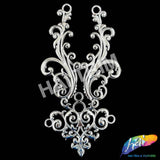 Metallic Plastic Resin Motif Applique, NAS-039