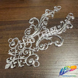 Metallic Plastic Resin Motif Applique, NAS-039