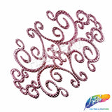 Metallic Color Motif Plastic Resin Applique, NAS-036
