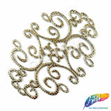 Metallic Color Motif Plastic Resin Applique, NAS-036