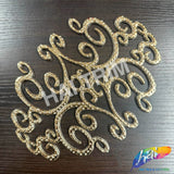 Metallic Color Motif Plastic Resin Applique, NAS-036