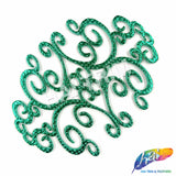 Metallic Color Motif Plastic Resin Applique, NAS-036