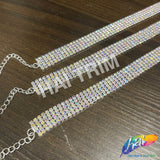 SALE! Crystal AB Rhinestone Choker Necklace, NEK-102
