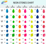 Neon Pink Resin Stones