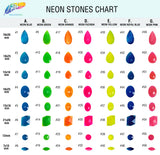 Neon Pink Resin Stones