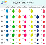 Neon Pink Resin Stones