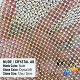 SALE! 36" x 48"  Rhinestone Mesh Fabric
