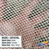 36" x 48"  Rhinestone Mesh Fabric with Crystal AB Stones