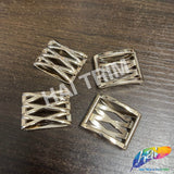 28x22mm Light Rose Gold Metallic Beads, PB-24 (8 pieces)
