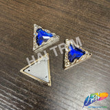 26x30mm Light Rose Gold Metallic Beads, PB-33 (8 pieces)