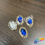 18x25mm Light Rose Gold Metallic Beads, PB-34 (8 pieces)