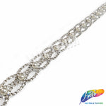 3/4” Spiral Pearl Rhinestone Trim, PRL-11