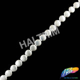 5/16" Silver Flat Round Plastic Stud Trim, PST-110