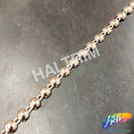 1/4" Light Rose Gold Dome Round Plastic Stud Trim, PST-111