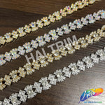 5/8" Braided Rhinestone Plastic Stud Trim, PST-220